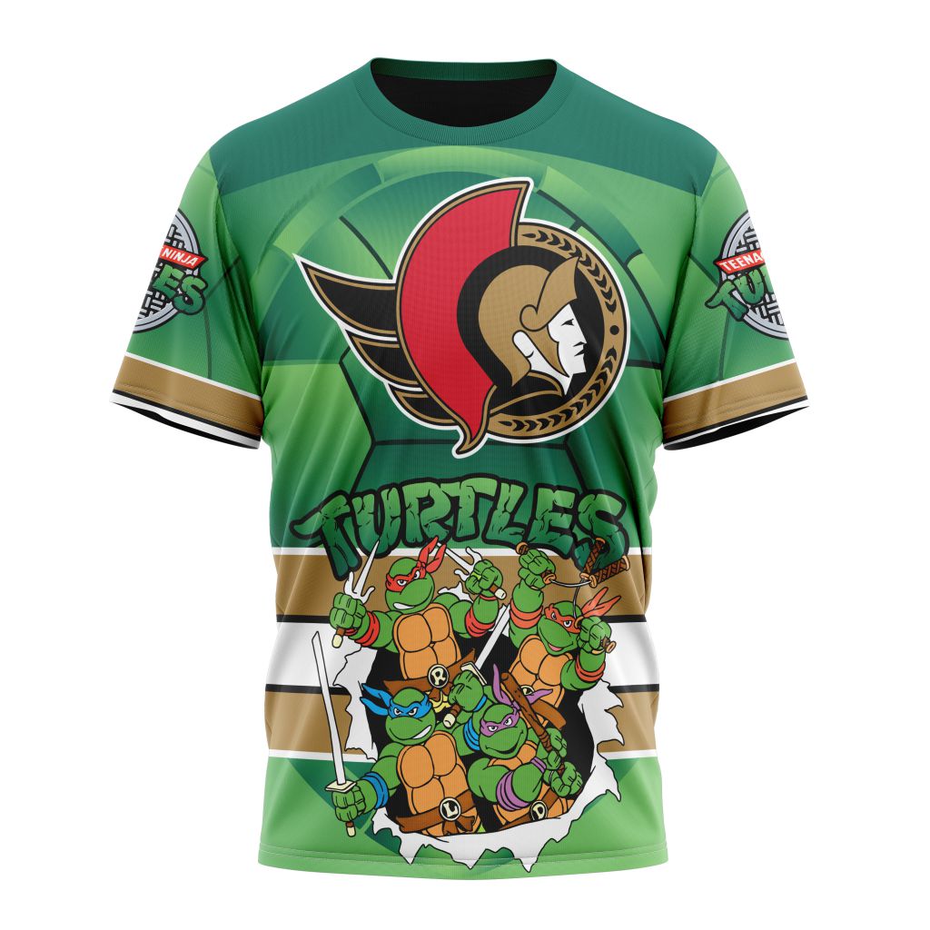 Ottawa Senators Special Teenage Mutant Ninja Turtles Design 02 Personalized Name And Number T-Shirt Oregontrailrvpk Shirt