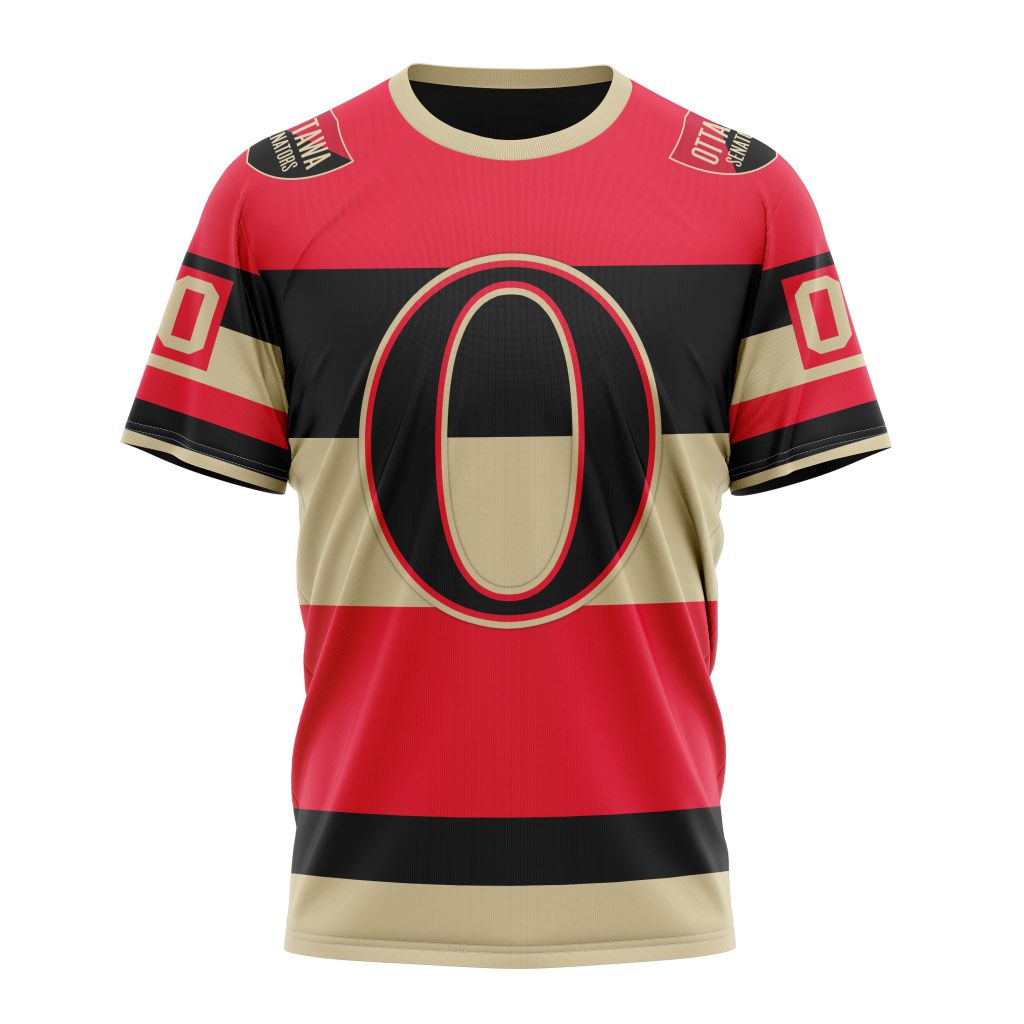 Ottawa Senators Special Throwback Design 01 Personalized Name And Number T-Shirt Oregontrailrvpk Shirt