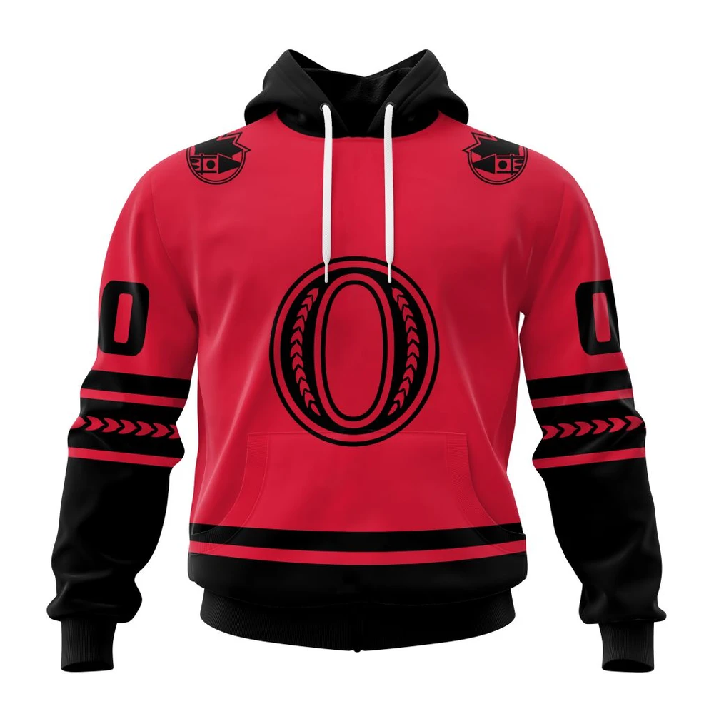 Ottawa Senators Special Two-Tone Design All Over Print Hoodie Style 98299