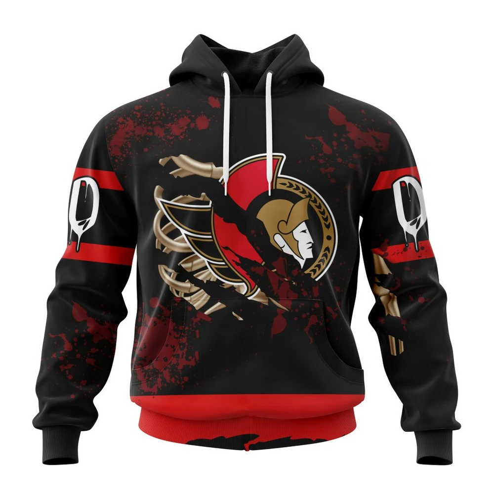 Ottawa Senators Specialized Design Jersey With Your Ribs For Halloween All Over Print Hoodie Style 22643