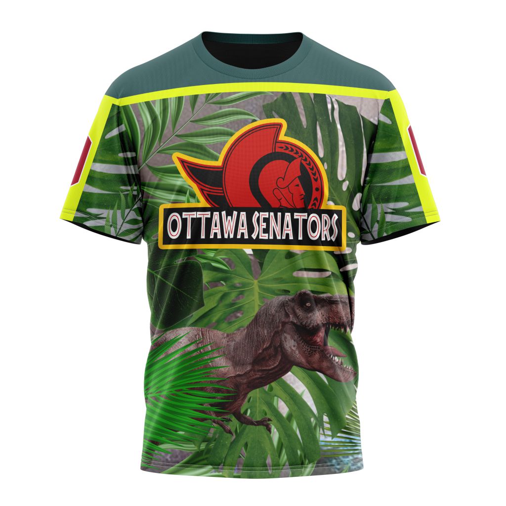 Ottawa Senators Specialized Jersey Hockey For Jurassic World Personalized Name And Number T-Shirt Oregontrailrvpk Shirt