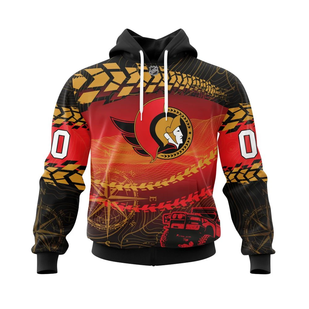 Ottawa Senators Specialized Off Road All Over Print Hoodie Style 18748