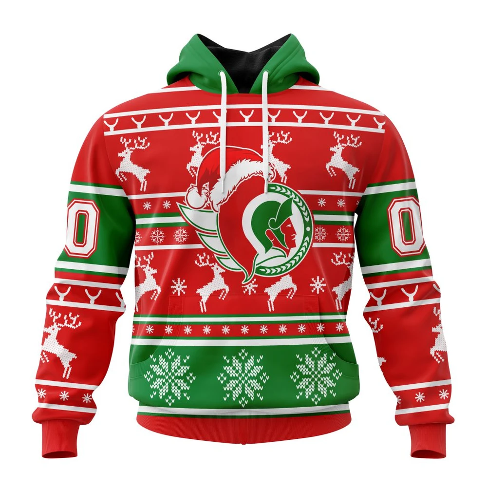 Ottawa Senators Specialized Unisex Christmas Is Coming All Over Print Hoodie Style 89130