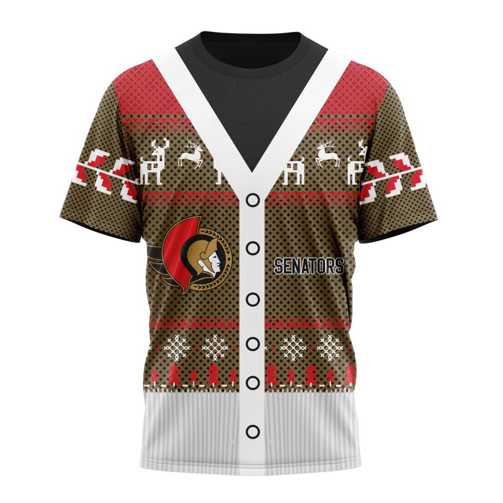 Ottawa Senators Specialized Unisex Sweater For Chrismas Season Personalized Name And Number T-Shirt Oregontrailrvpk Shirt