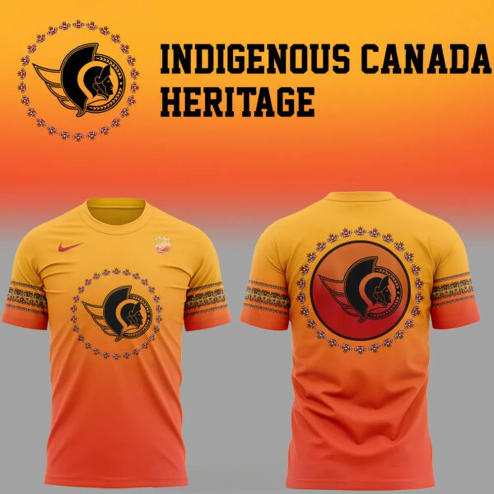 Ottawa Senators x Indigenous Canada Heritage 2025 T-Shirt For Ice Hockey Fans Oregontrailrvpk Shirt