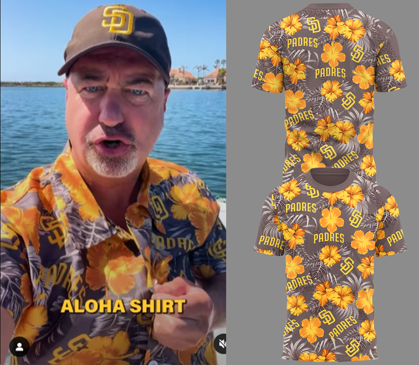 Padres Baseball Aloha T-Shirt Baseball Coach Gift Ideas Oregontrailrvpk Shirt
