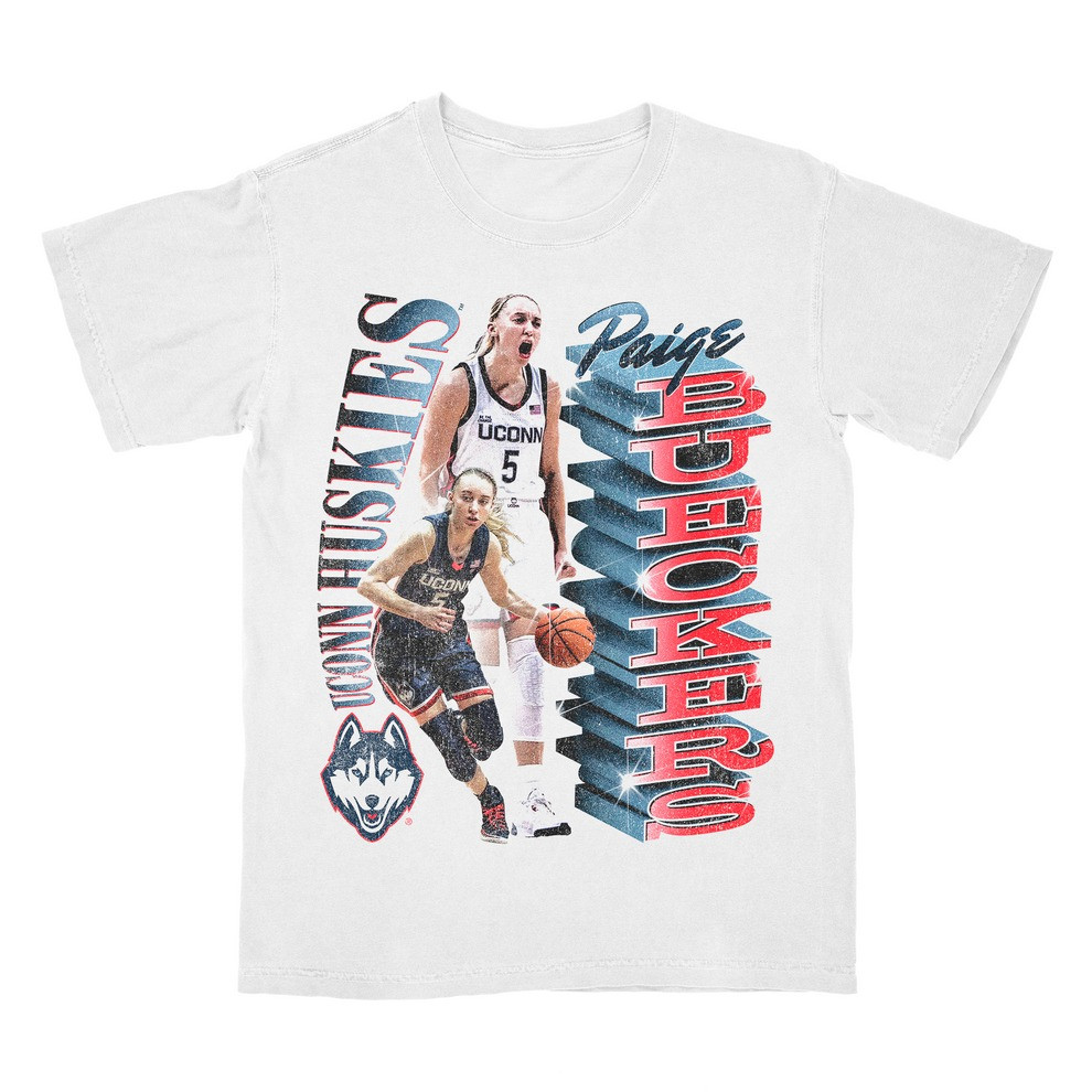 Paige Bueckers Merch Shirt UConn Huskies Women's Basketball Paige Bueckers Stacked Tee Oregontrailrvpk Shirt