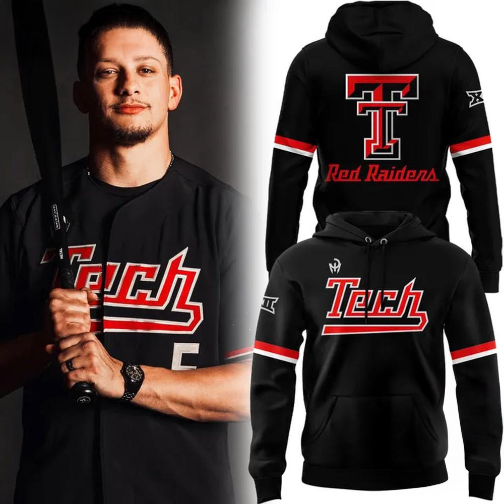 Patrick Mahomes x Texas Tech Red Raiders Baseball Special 2025 Hoodie Basketball