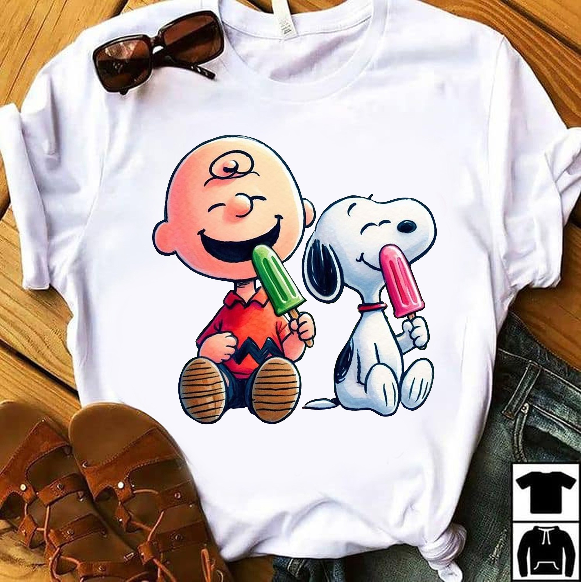 Peanuts Charlie Brown Snoopy Eating Cream T-Shirt Cute Gifts For Snoopy Lovers For Her Oregontrailrvpk Shirt