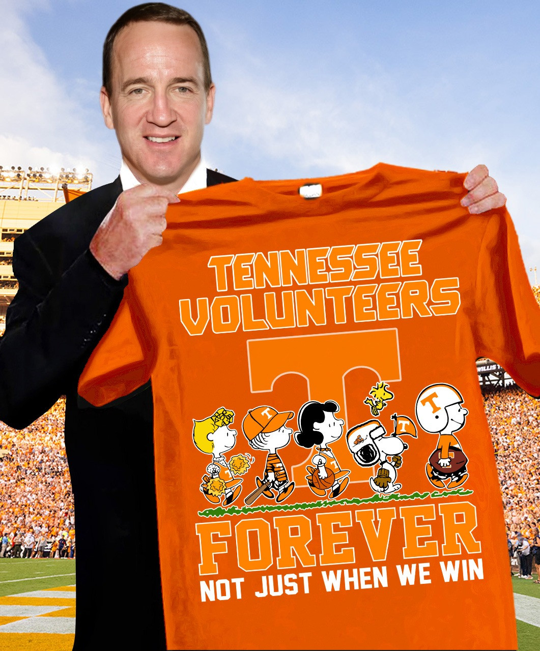 Peanuts Tennessee Volunteers Forever T-Shirt Not Just When We Win Oregontrailrvpk Shirt