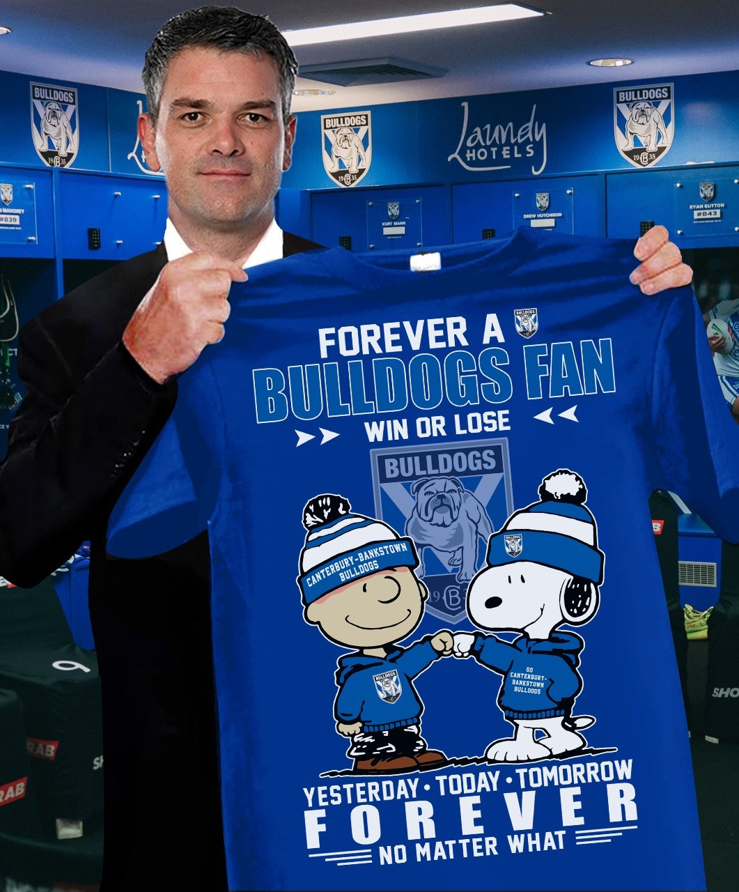 Peanuts x Bulldogs Shirt Forever A Detroit Lions Fan Win Or Lose Yesterday Today Tomorrow Forever Oregontrailrvpk Shirt