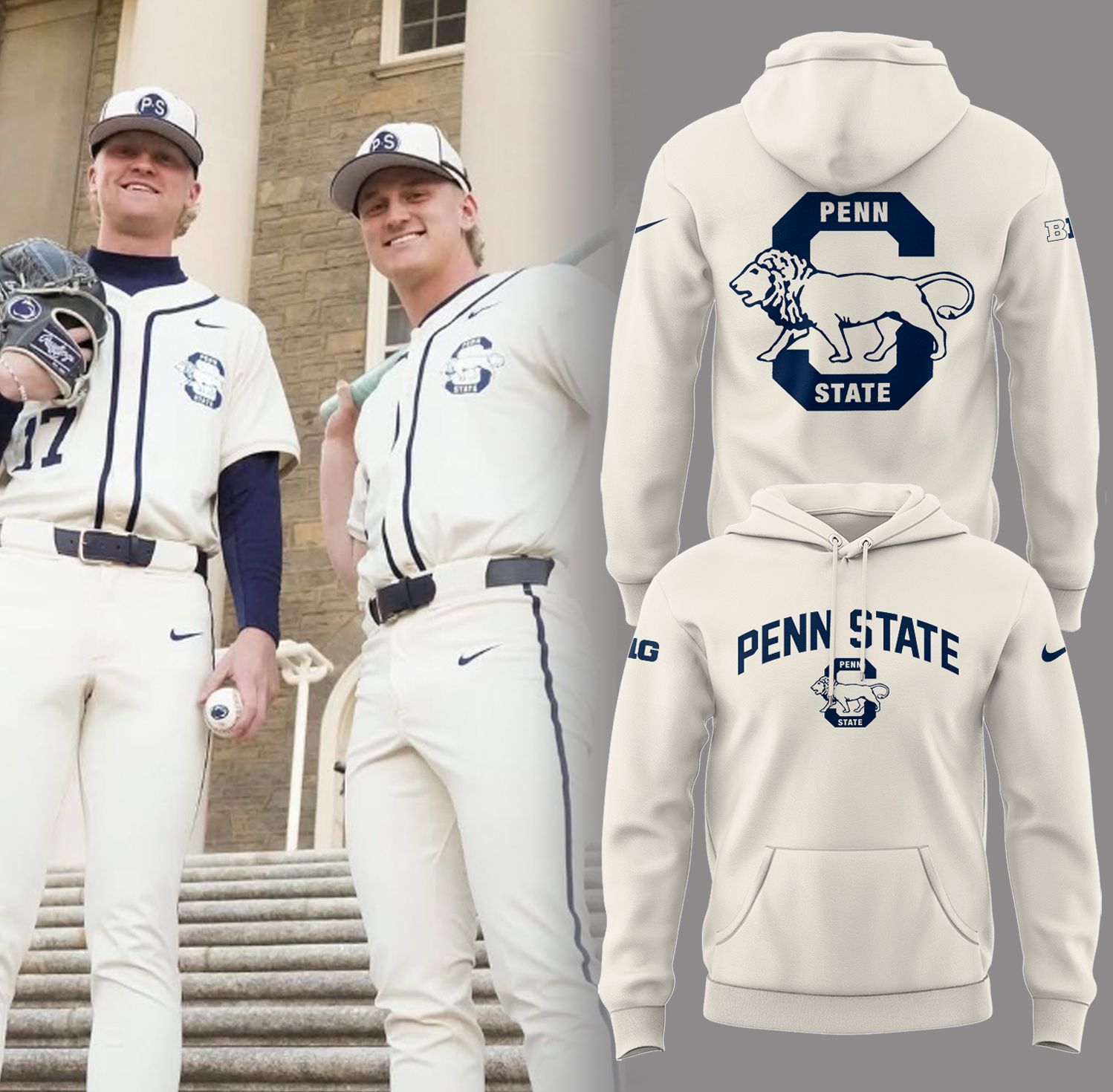 Penn State Baseball Hoodie Baseball