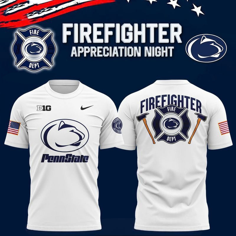 Penn State Football Firefighter Appreciation Shirt Football Oregontrailrvpk Shirt