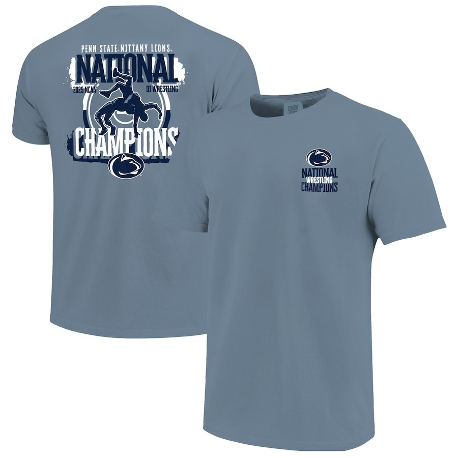 Penn State Nittany Lions 2025 NCAA Wrestling National Champions Comfort Colors T-Shirt Lovers Oregontrailrvpk Shirt