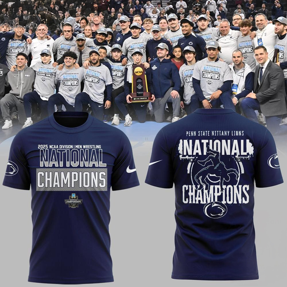 Penn State Nittany Lions NCAA Division Men's Wrestling National Champions Shirt Gift For Him Oregontrailrvpk Shirt