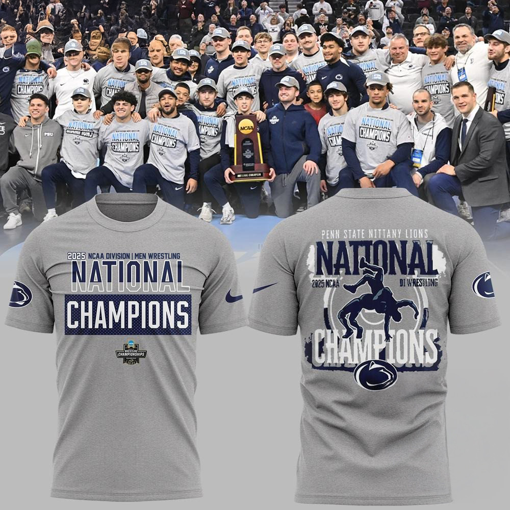 Penn State Nittany Lions NCAA Division Men's Wrestling National Champions Shirt Gifts For Dad Oregontrailrvpk Shirt