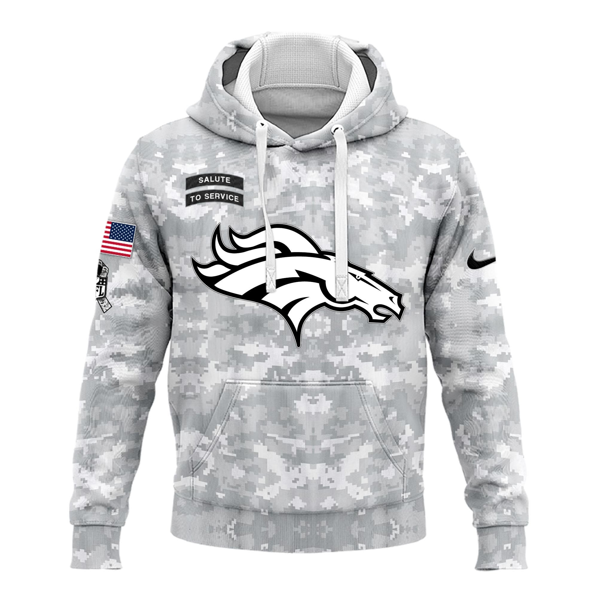 Personalized Denver Broncos Camo 2024 Hoodie Football