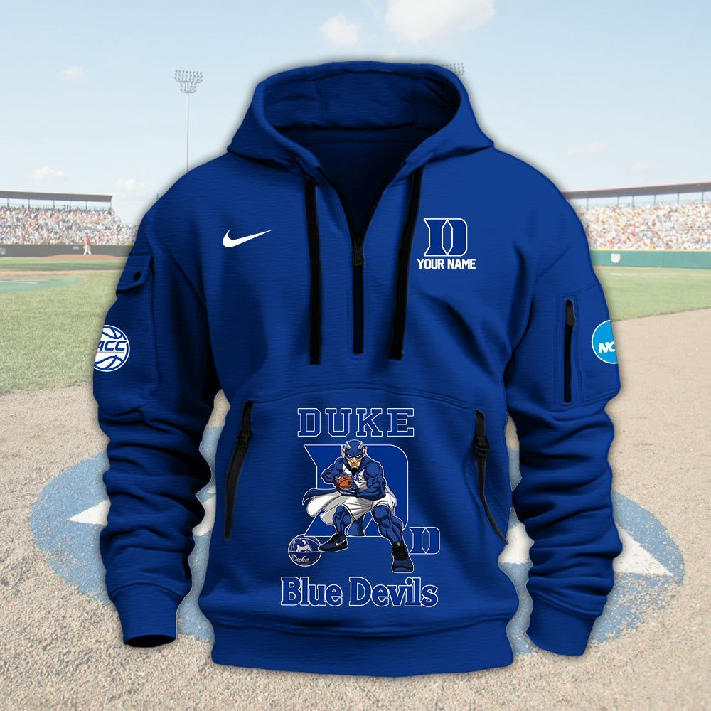 Personalized Duke Blue Devils ACC Championship Quarter Zip Sweatshirt Merch For