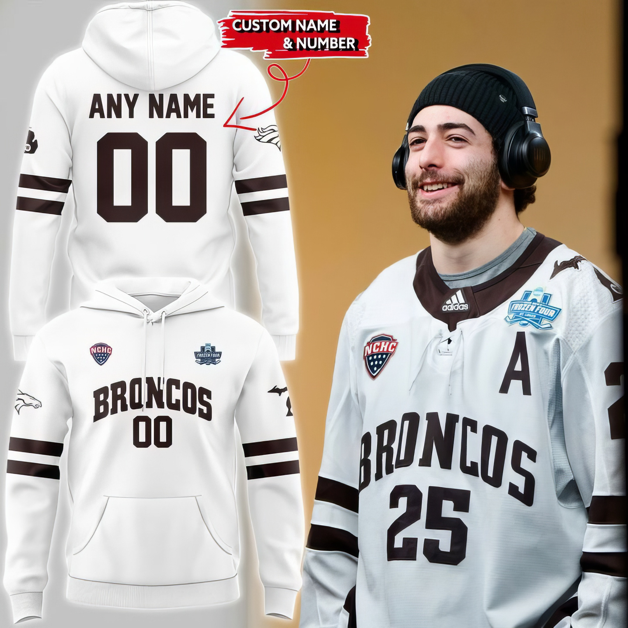 Personalized Final Four WMB Uniform Hoodie Gifts For Husband