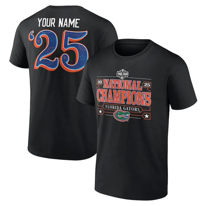 Personalized Florida Gators National Champions 2025 T-Shirt Final Four Merch Oregontrailrvpk Shirt