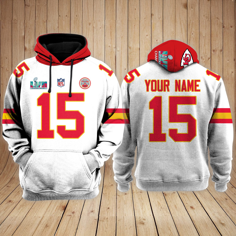 Personalized Kansas City Chiefs Super Bowl LVII Hoodie Football Themed Gifts