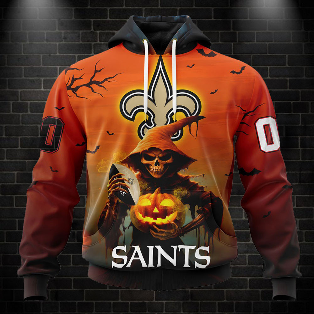 Personalized New Orleans Saints NFL Halloween Hoodie