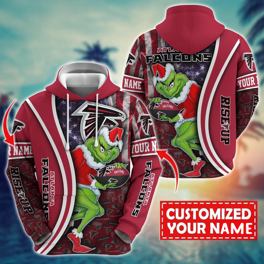Personalized NFL Atlanta Falcons Grinch Hoodie Unique