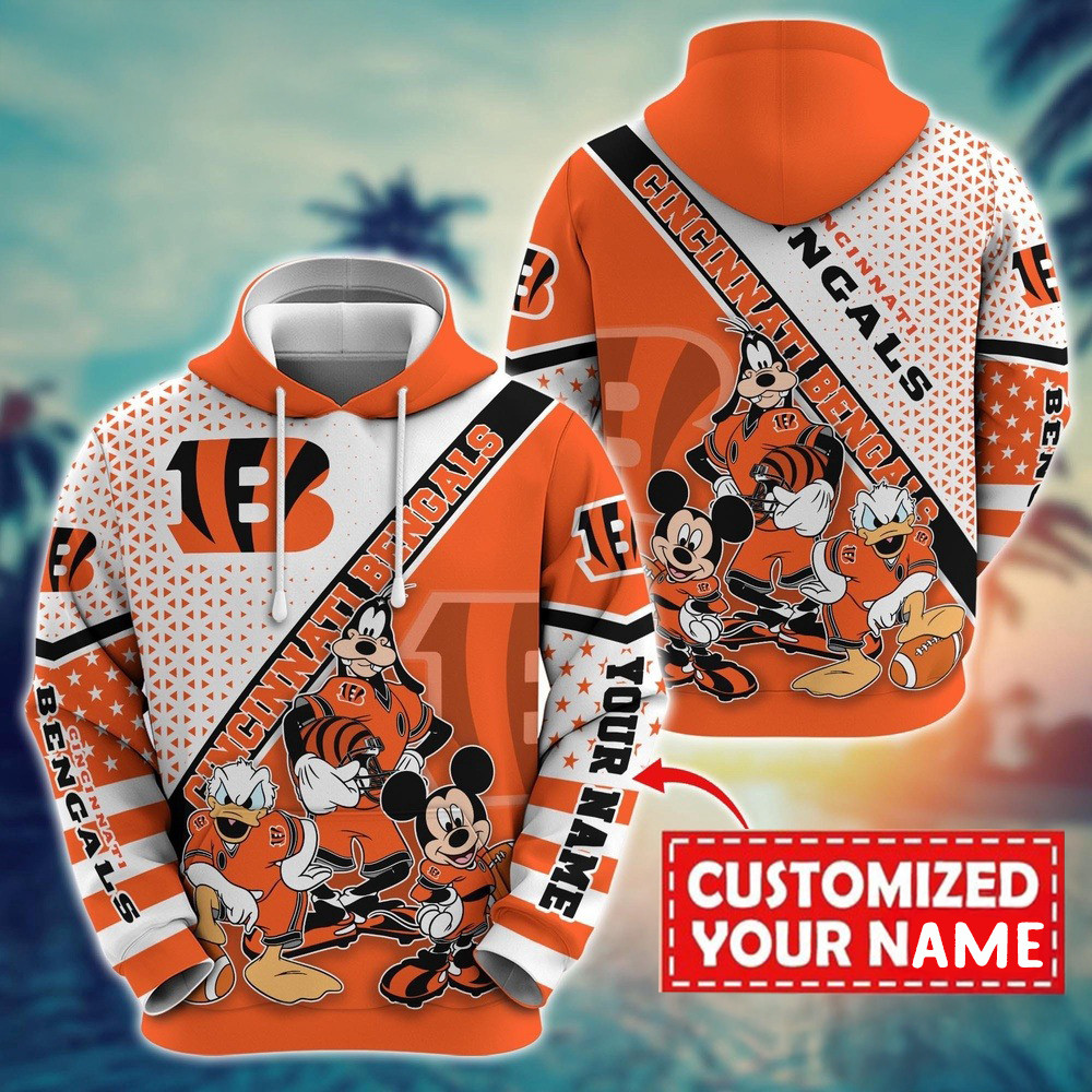 Personalized NFL Cincinnati Bengals Character Cartoon Movie Unisex Hoodie Best Football Gifts