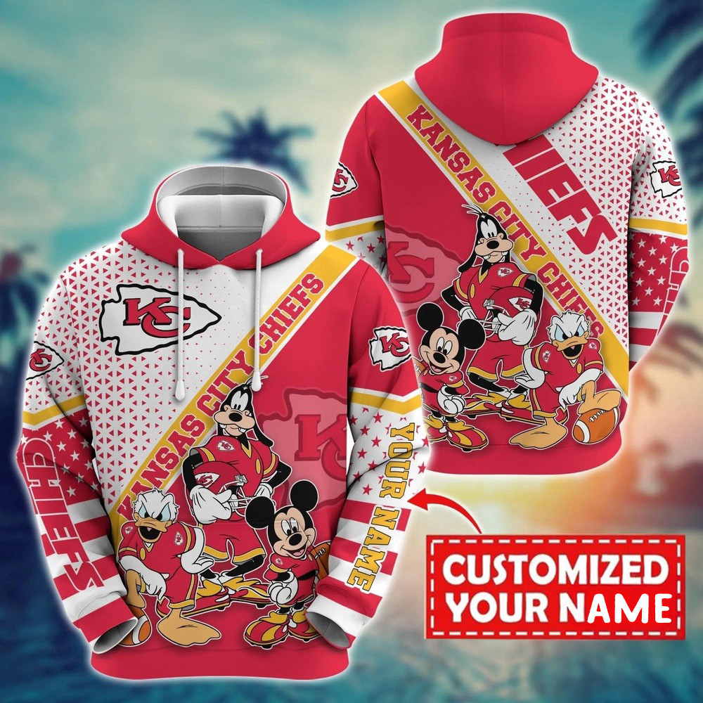Personalized NFL Kansas City Chiefs Character Cartoon Movie Hoodie