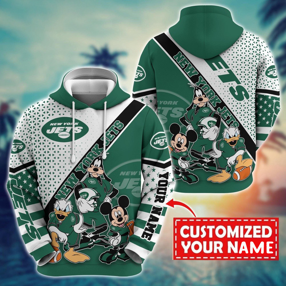 Personalized NFL New York Jets Character Cartoon Movie Hoodie Presents For Football Fans