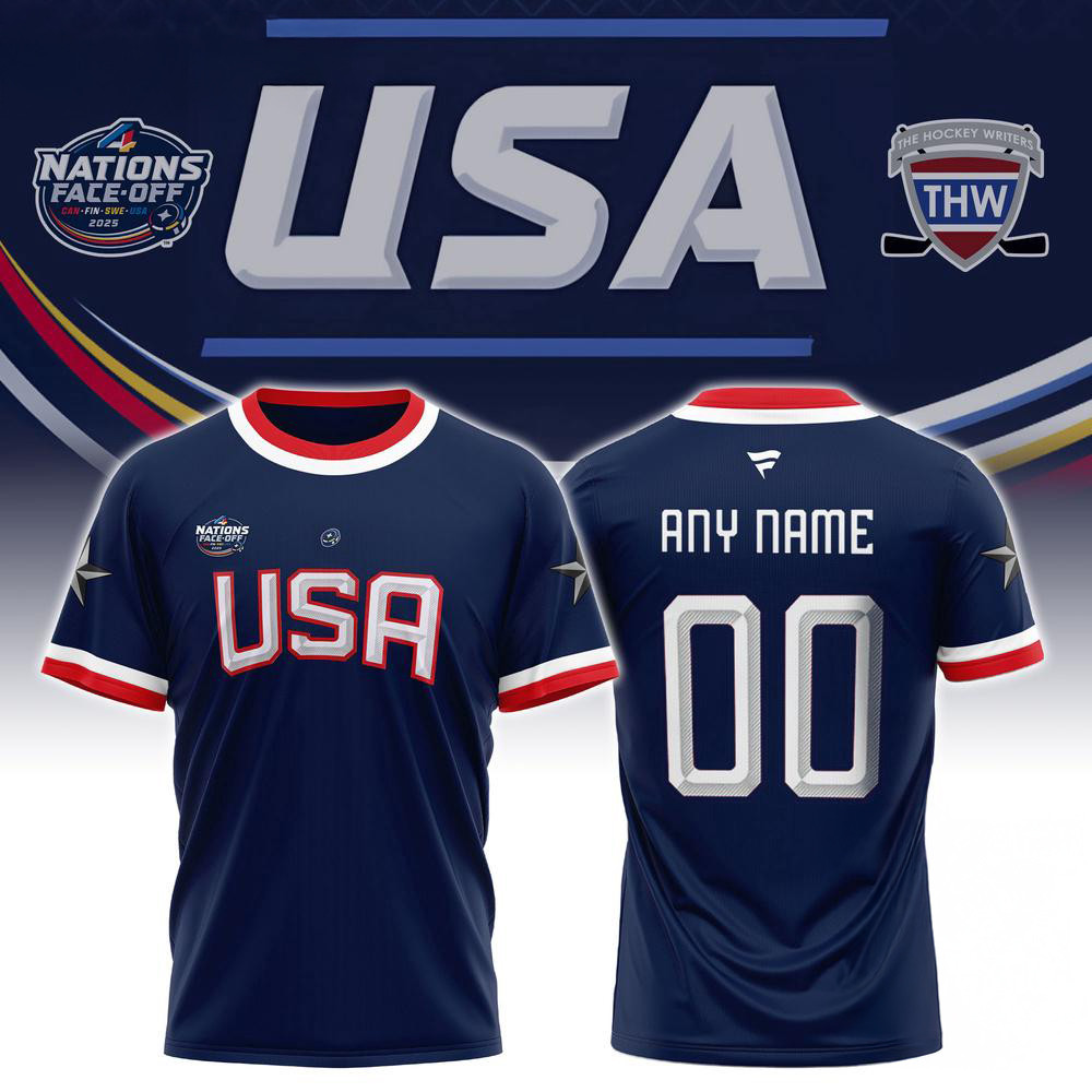 Personalized NHL 4 Nations Faceoff USA Shirt Gifts For Hockey Fans Oregontrailrvpk Shirt