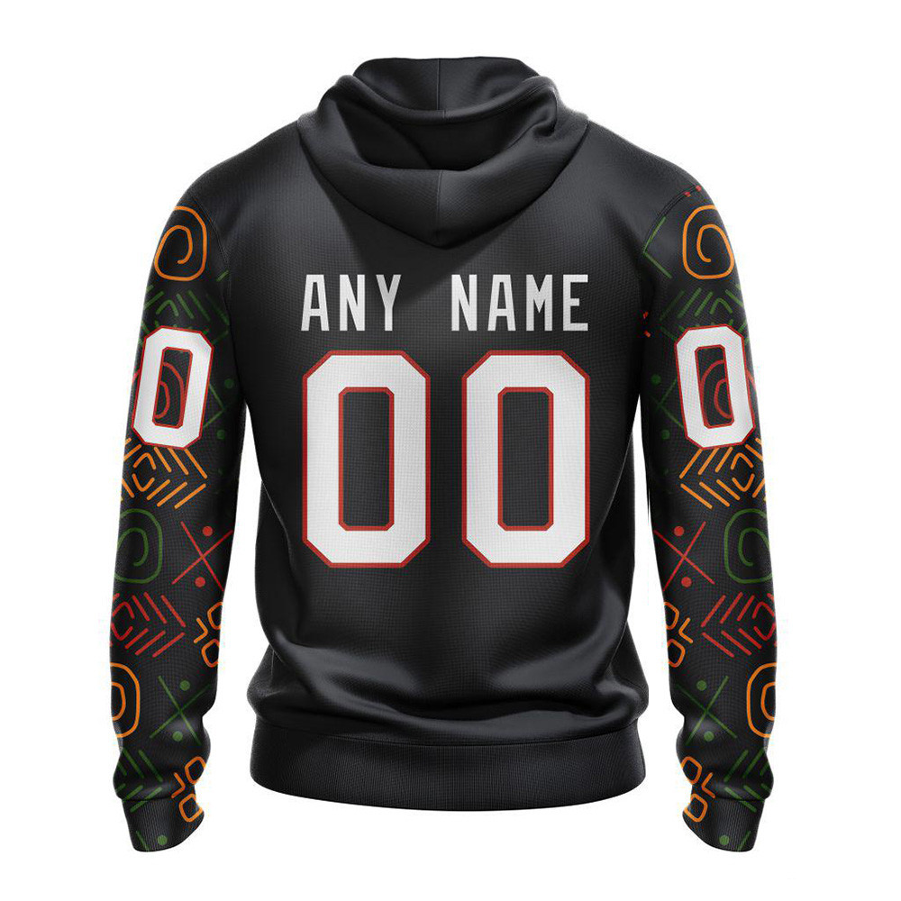Personalized NHL Arizona Coyotes Hoodie For Black History Month Hockey