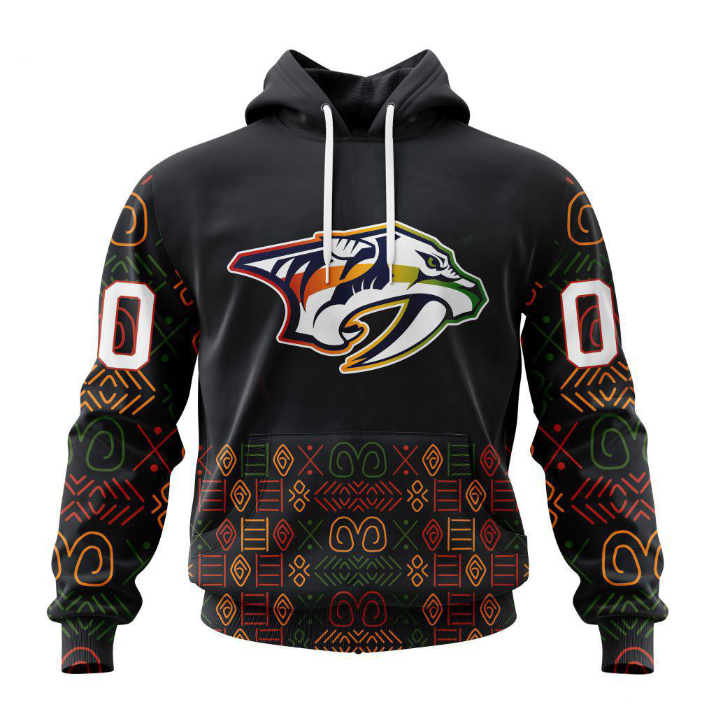 Personalized NHL Nashville Predators Special Design For Black History Month Hoodie Gift For Grand