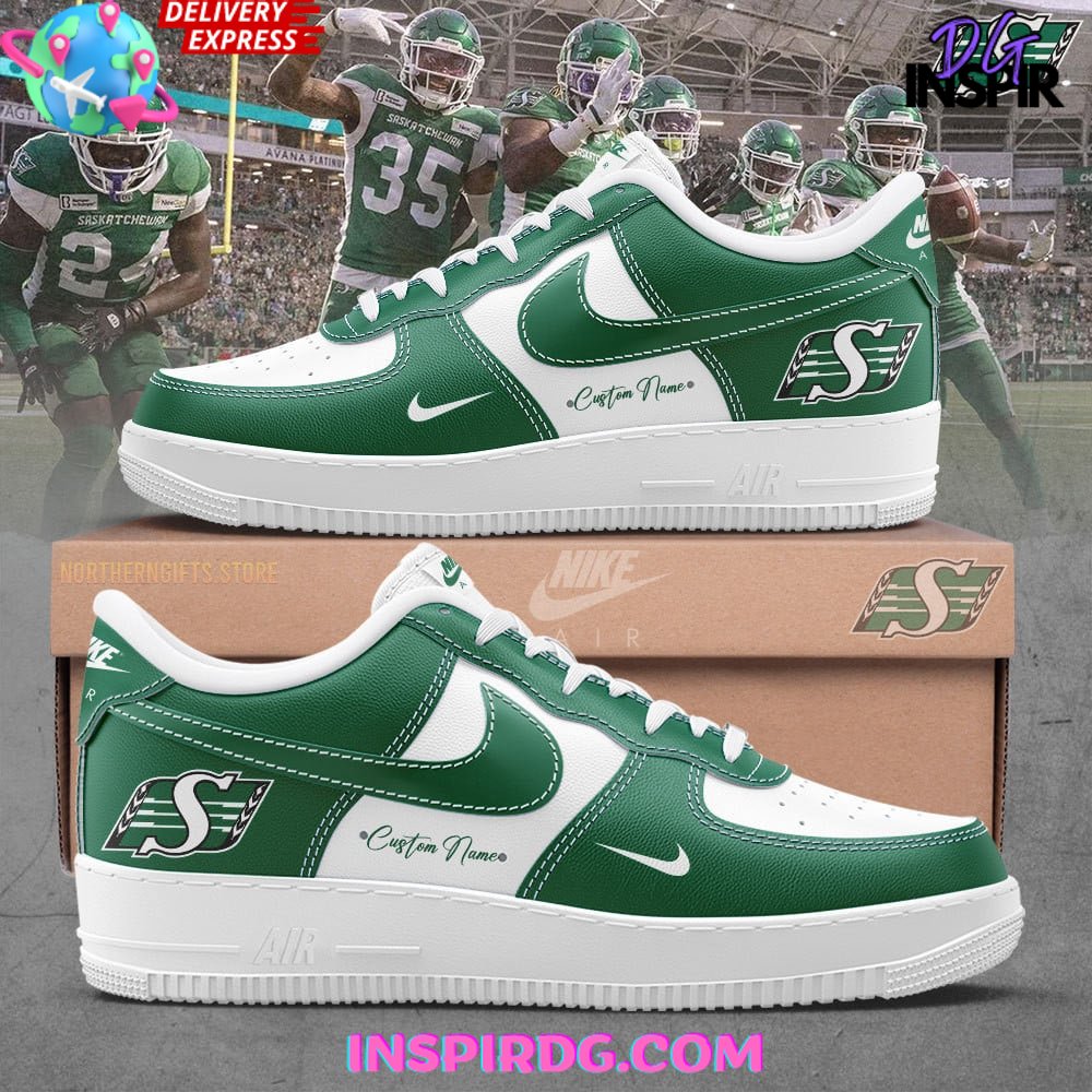 Personalized Saskatchewan Roughriders Air Force 1 Shoes