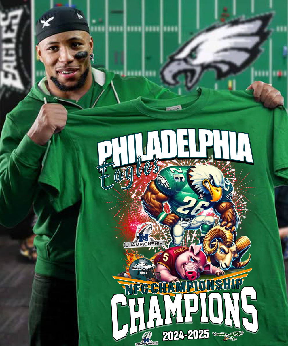 Philadelphia Eagles 2025 NFC Championship T-Shirt For Philadelphia Eagles Fans Oregontrailrvpk Shirt