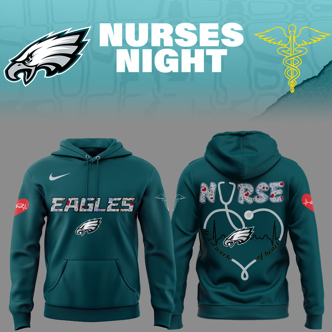 Philadelphia Eagles American Football Nurses Appreciation Hoodie Presents For Football Players