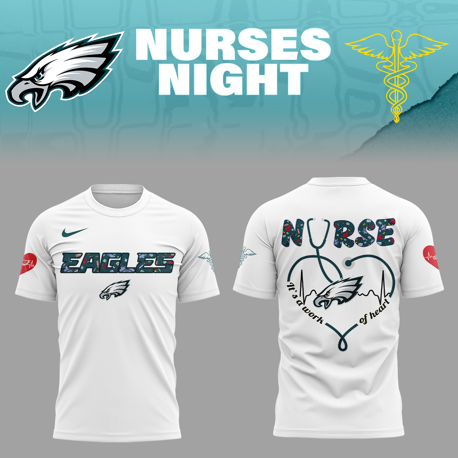 Philadelphia Eagles American Football Nurses Appreciation T-Shirt To Give Football Players Oregontrailrvpk Shirt