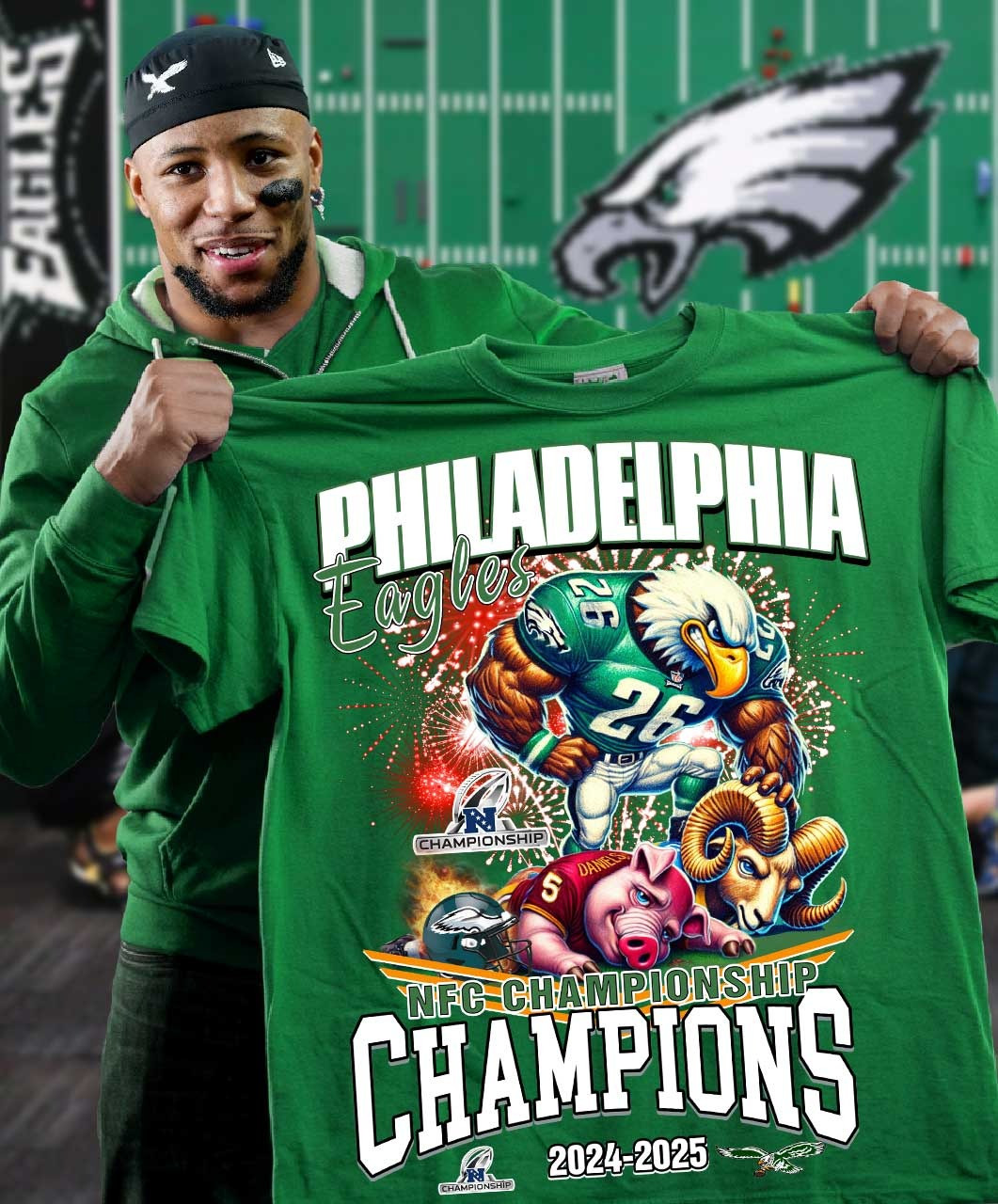 Philadelphia Eagles Championship Shirt 2024 2025 NFC Championship Eagles Oregontrailrvpk Shirt