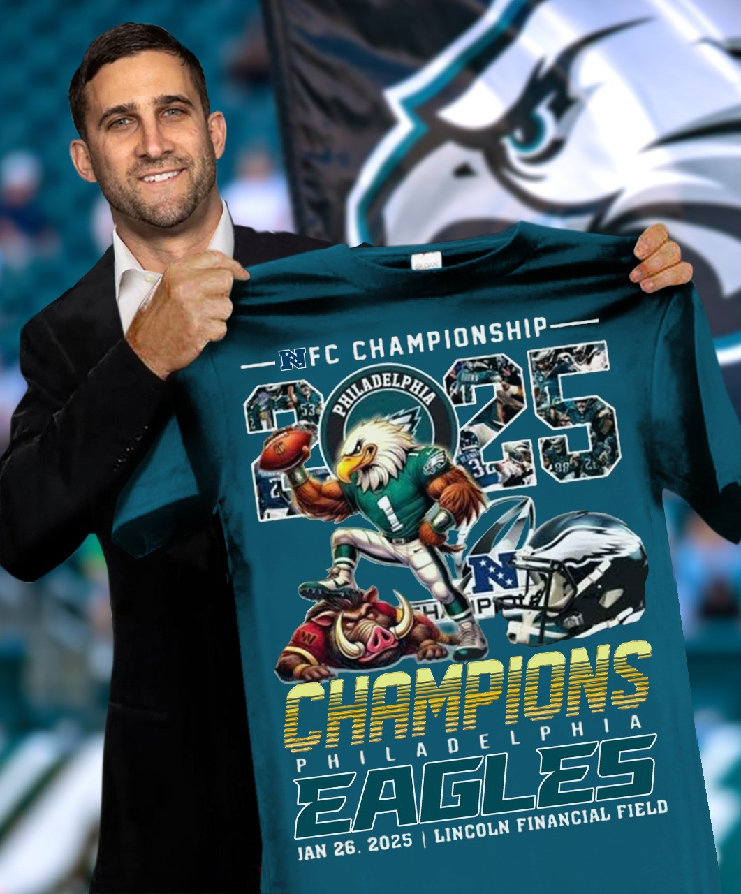 Philadelphia Eagles Championship Shirt 2025 NFC Championship Philadelphia Eagles Merch Oregontrailrvpk Shirt