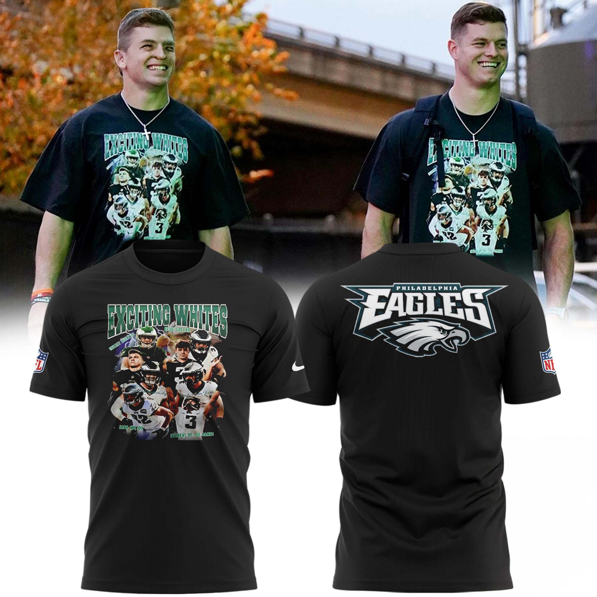 Philadelphia Eagles Exciting Whites Special Edition Shirt Gift Ideas For Football Lovers Oregontrailrvpk Shirt