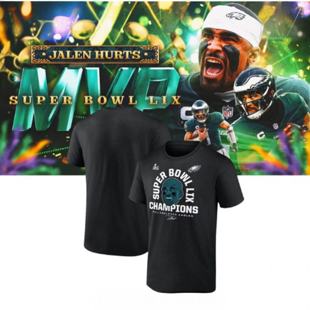 Philadelphia Eagles Jalen Hurts MVP Super Bowl NFL T-Shirt Gift Ideas For Football Lovers Oregontrailrvpk Shirt