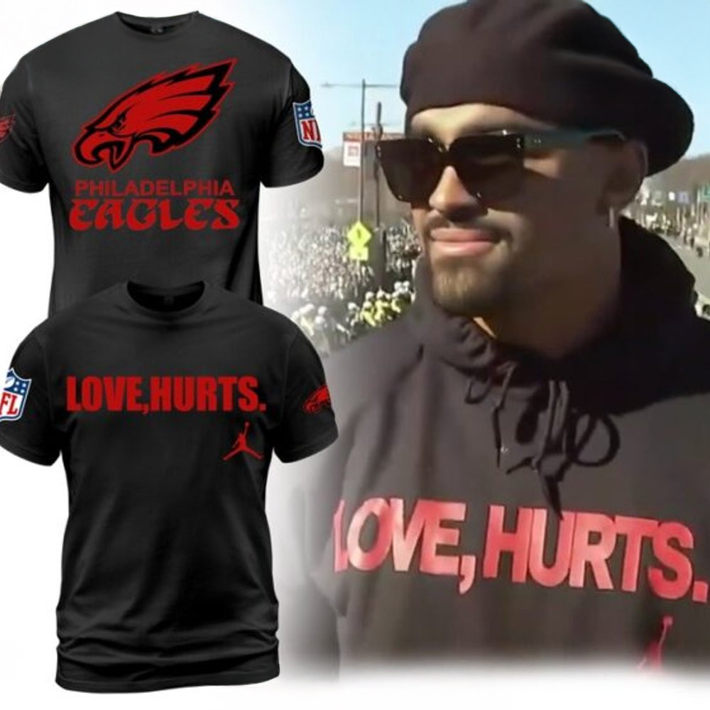 Philadelphia Eagles Love Jalen Hurts Jordan T-Shirt Football Oregontrailrvpk Shirt