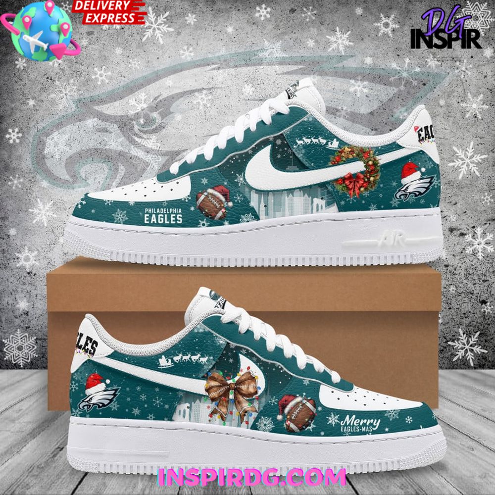 Philadelphia Eagles Merry Christmas Air Force 1