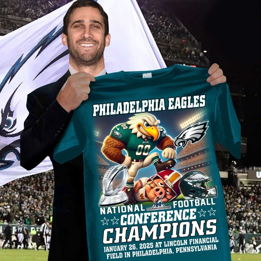 Philadelphia Eagles National Conference Champions Shirt 2025 Eagles Championship Merch Oregontrailrvpk Shirt