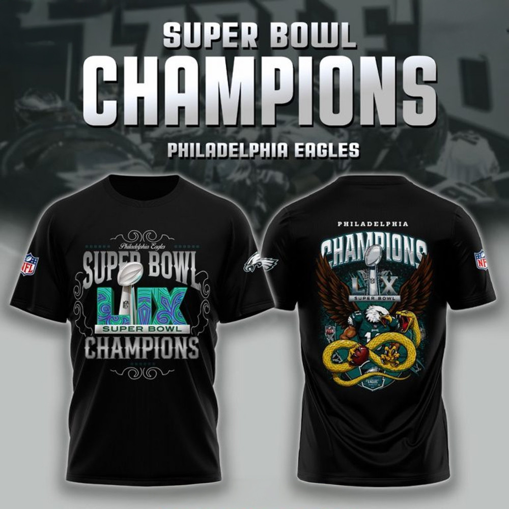 Philadelphia Eagles NFL Super Bowl LIX T-Shirt Presents For Football Lovers Oregontrailrvpk Shirt