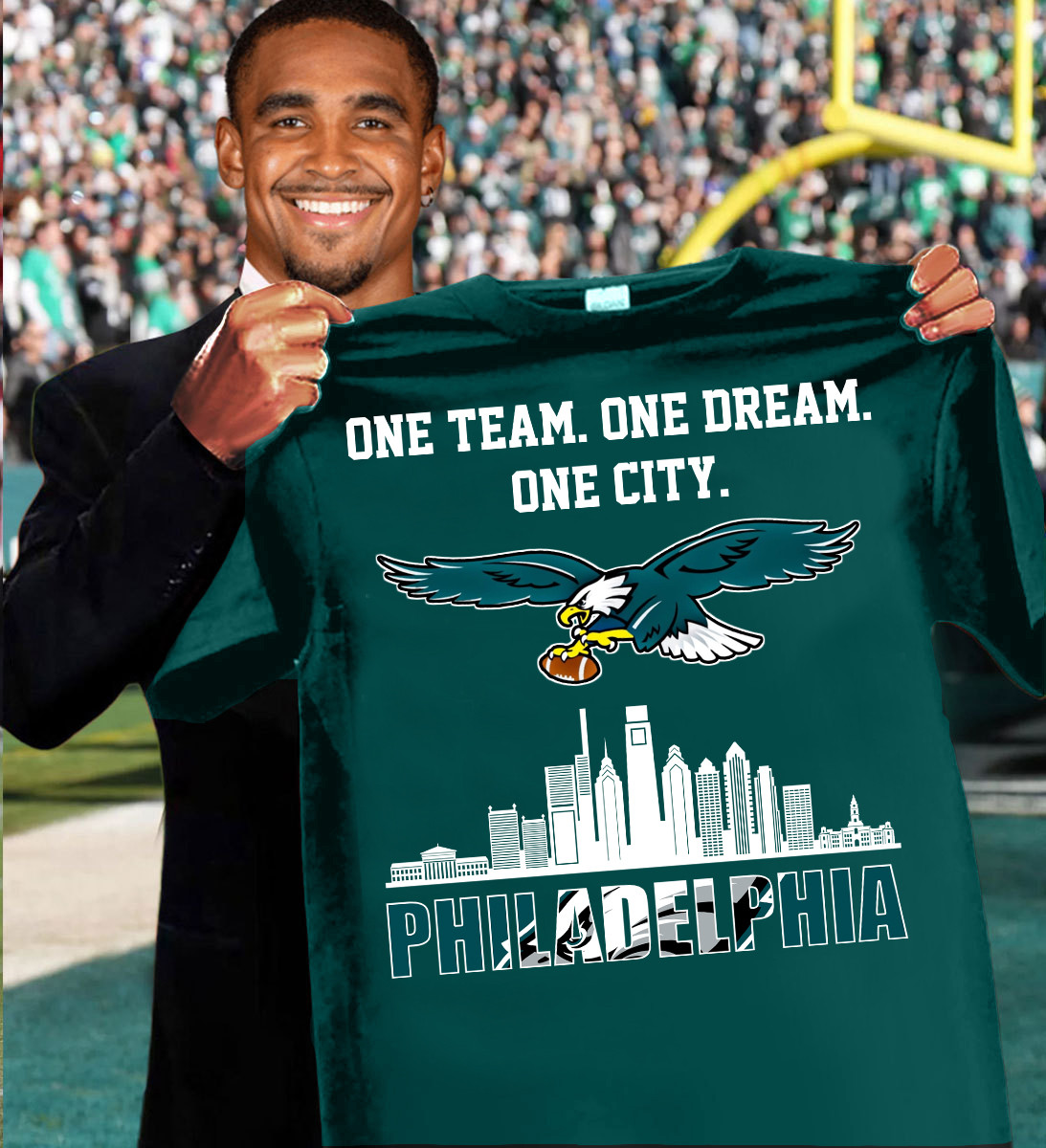 Philadelphia Eagles One Team One Dream One City Philadelphia T-Shirt For Football Fans Oregontrailrvpk Shirt