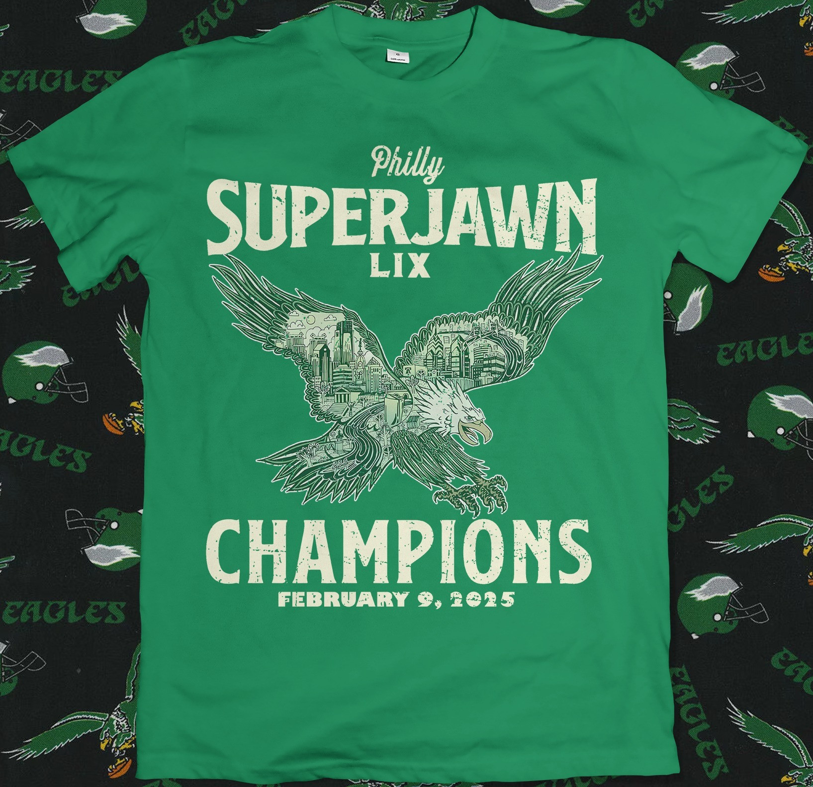 Philadelphia Eagles Super Bowl Champions T-Shirt Philly Super Jawn LIX 2025 Oregontrailrvpk Shirt
