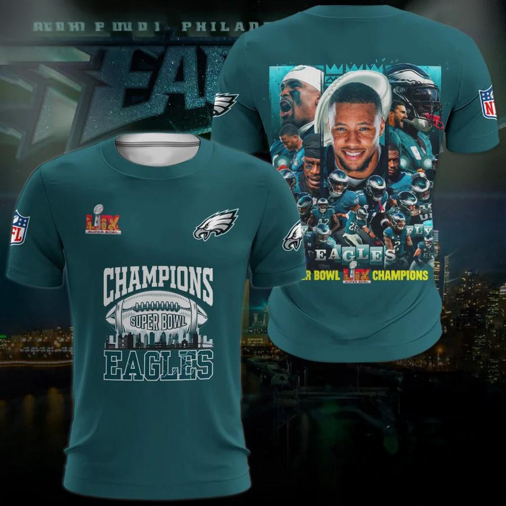Philadelphia Eagles Super Bowl Lix Champions 2025 New Shirt Football Oregontrailrvpk Shirt