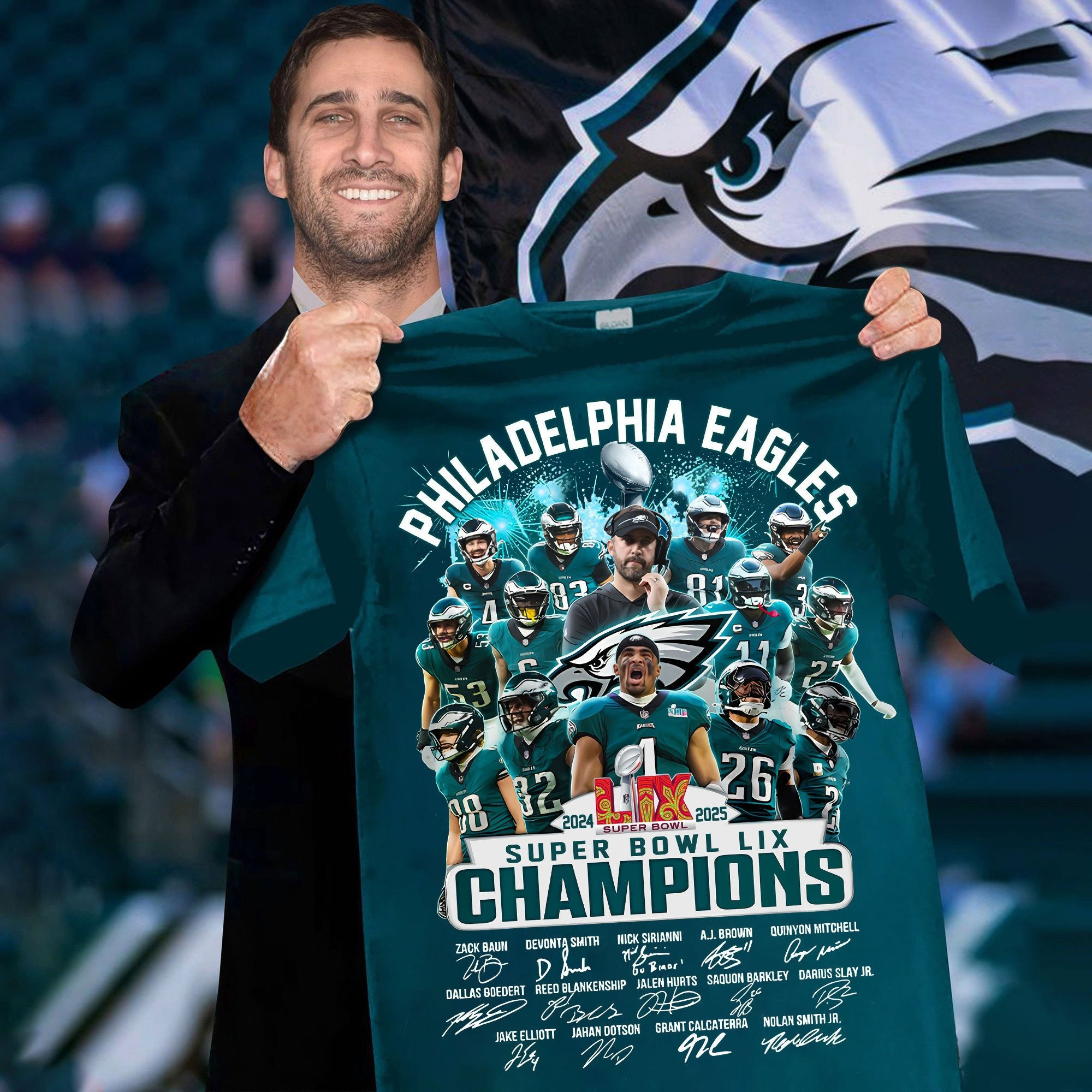 Philadelphia Eagles Super Bowl LIX Champions Shirt 2025 Eagles Championship Tee Shirts Gift Oregontrailrvpk Shirt