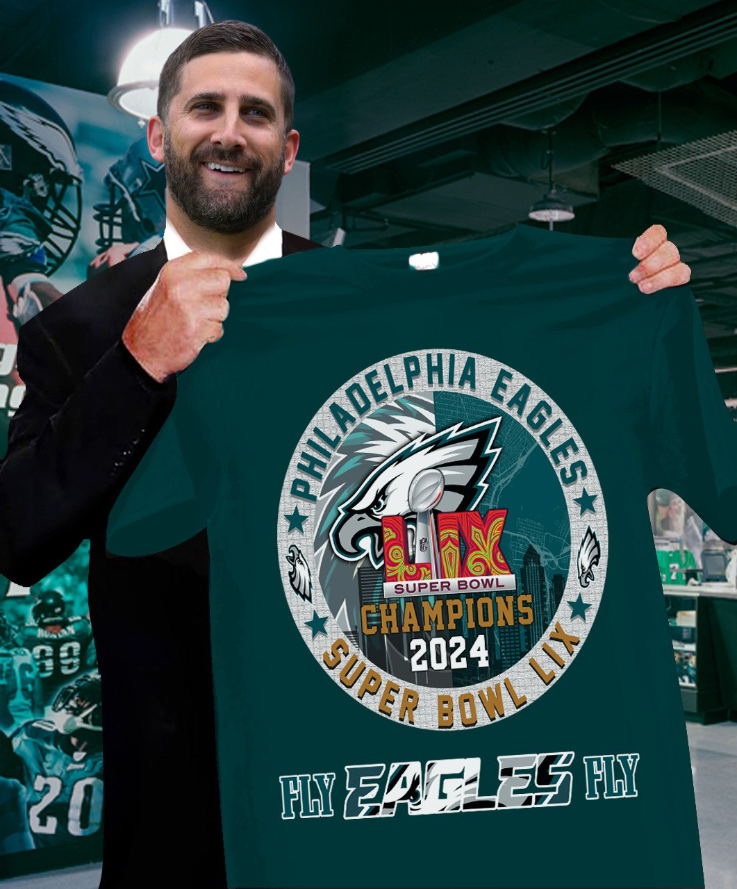 Philadelphia Eagles Super Bowl LIX Champions Shirt Fly Eagles Fly Go Birds Oregontrailrvpk Shirt